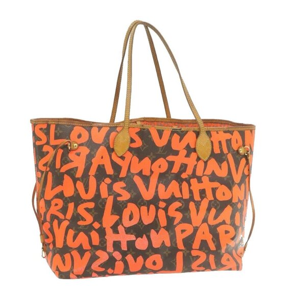 LOUIS VUITTON Monogram Graffiti Neverfull GM Tote Bag M93702 LV Auth am639g - Picture 1 of 10
